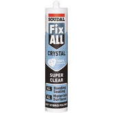 Soudal Fix All hybrid sealant and adhesive - White/Crystal Clear